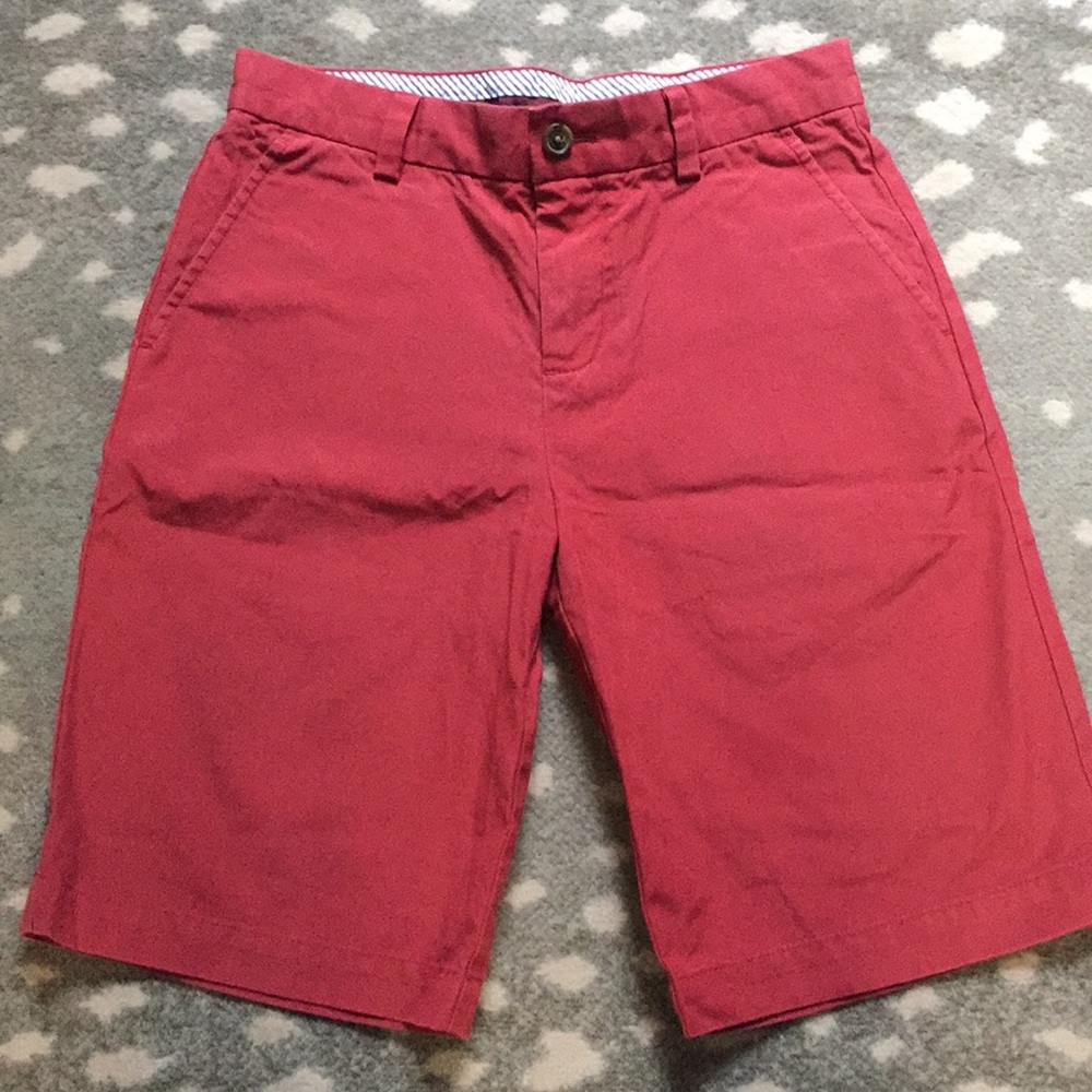 NFS Brooks Brothers Bermuda shorts boys cranberry red
